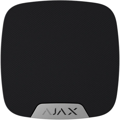 Беспроводная сирена с клеммой для дополнительного светодиода Ajax HomeSiren S (8PD) black 99-00014676 фото